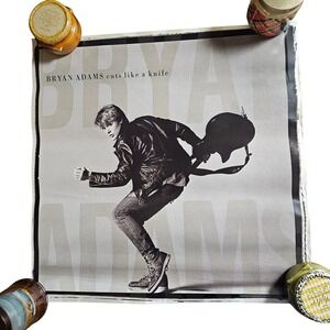Bryan Adams Cuts Like A Knife Vintage 1982 Album Promo Poster Display 24x24 A&M